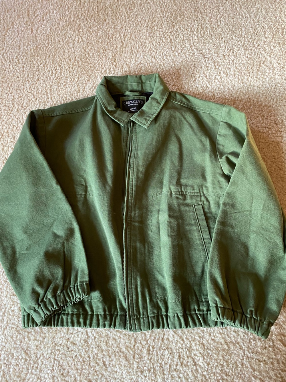 J Crew Boys Utility Green Jacket